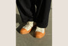 untitlab caramel rubber toe beige canvas shoes SS211401 PU5